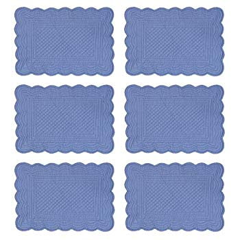 Poinsettia & Pine 13x19 Quilted Rectangular Placemat Set of 6 C&F Enterprises Poinsettia & Pine 13x19 Quilted Rectangular Placemat Set of 6 C&F Enterprises